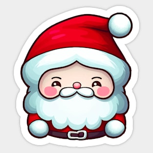 Kawaii Chibi Santa Claus || Adorable Anime Christmas Santa Sticker